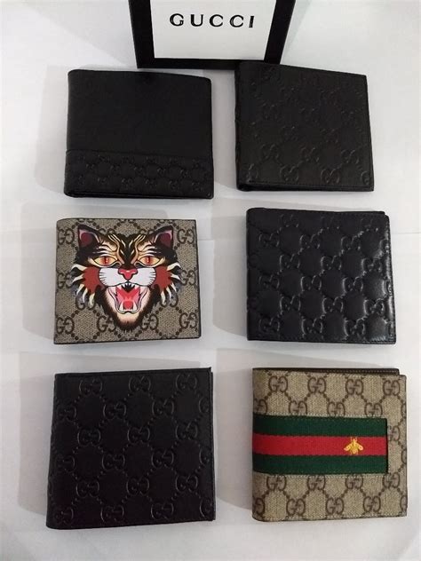 cartera gucci hombre negra|billetera gucci hombre original.